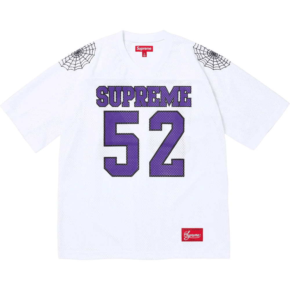 Supreme Spiderweb Football Jersey 'White'