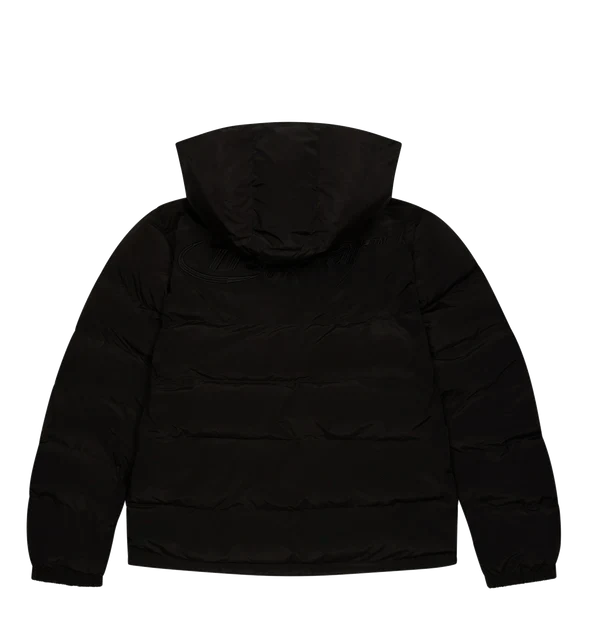 Trapstar Hyperdrive Detachable Hooded Puffer Jacket - Triple Black