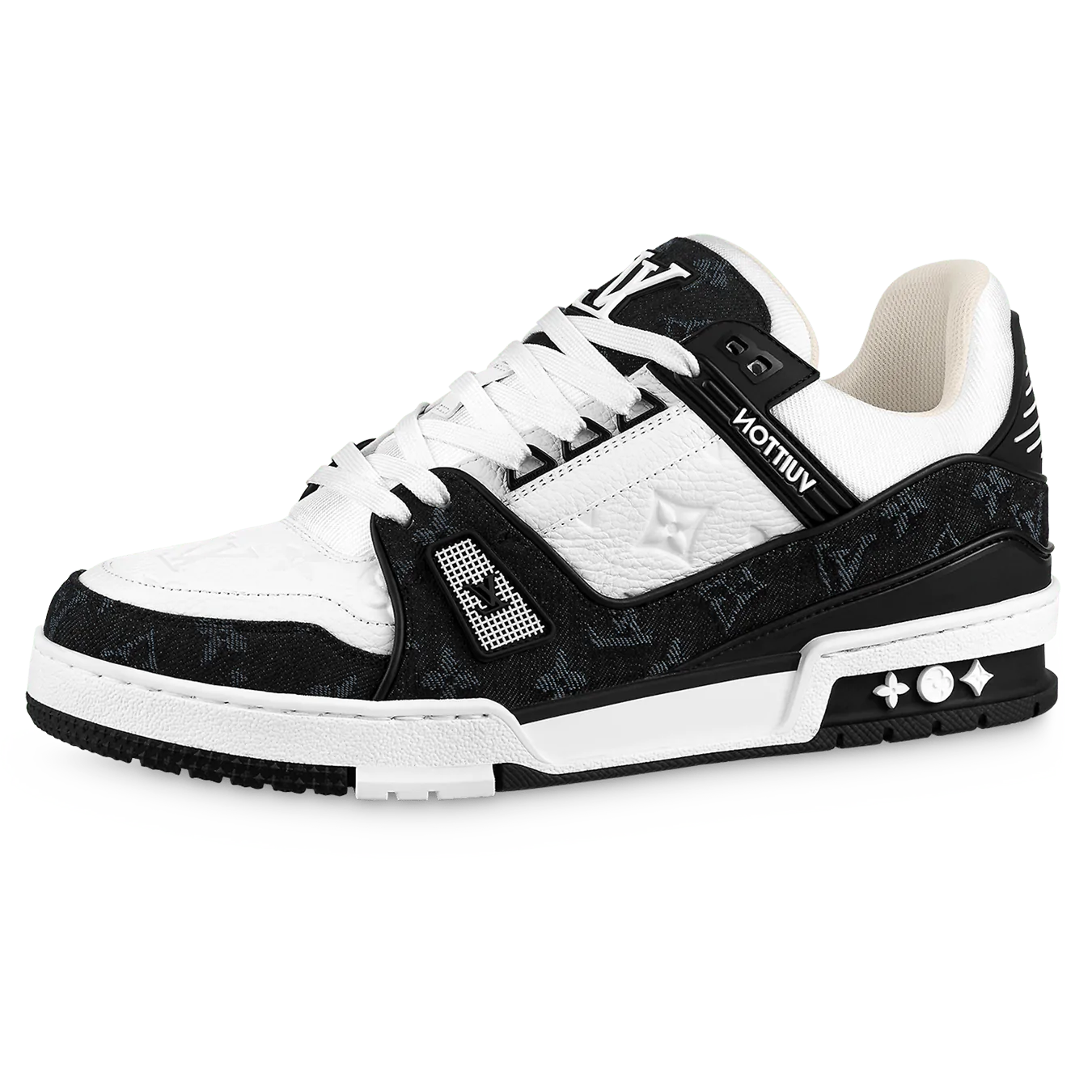 Louis Vuitton Lv Trainer White Black White