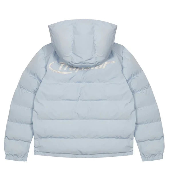Trapstar Hyperdrive Detachable Hooded Puffer Jacket - Ice Blue